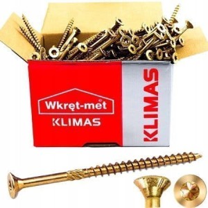 Wkręty do drewna TORX z łbem stożkowym KMWHT 5x90 mm 