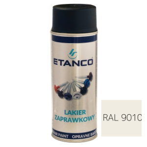 Lakier zaprawkowy spray  Etanco 400ml biały 9010 