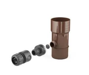 Bryza Odzyskiwacz wody deszczowej 90 mm PVC brązowy 8017