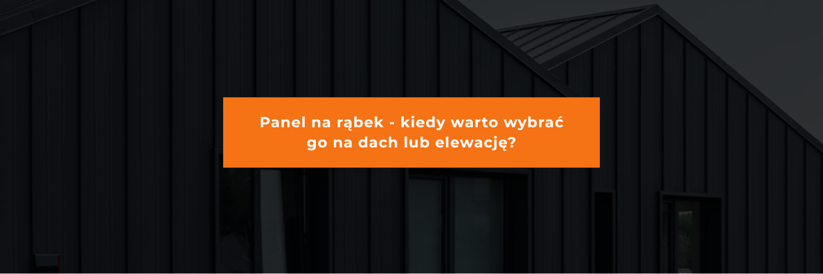Panel na rąbek - kiedy warto wybrać go na dach lub elewację?